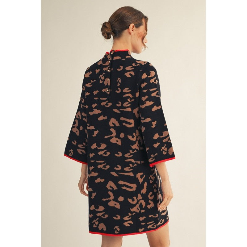 Liz Leopard Sweater Dress