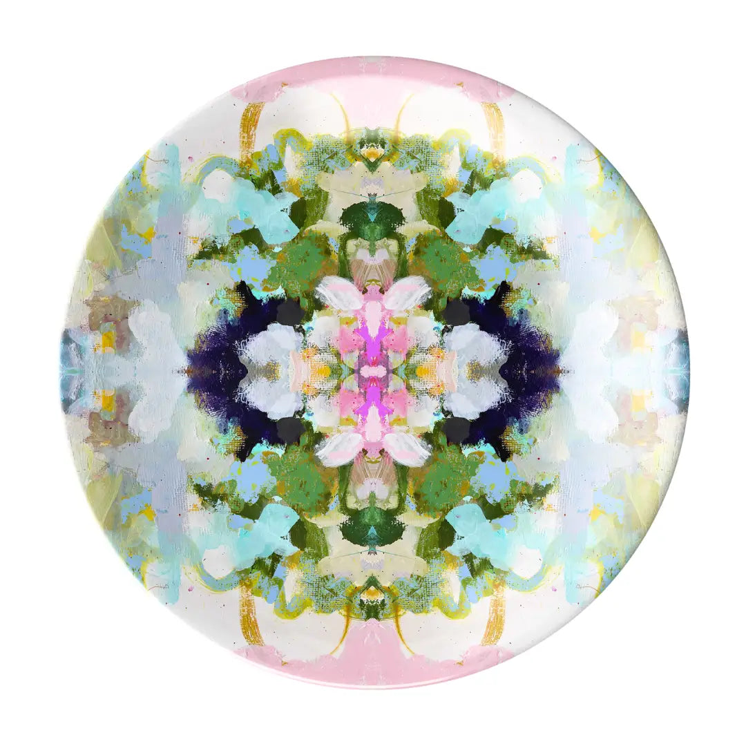 Set of 4 Abstract Melamine Plates