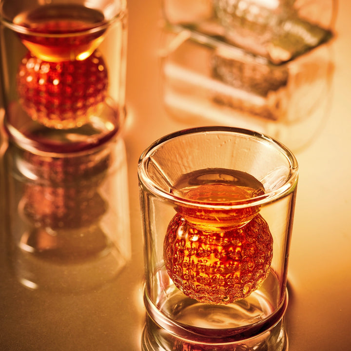 Golf Ball Shot Glass Pair