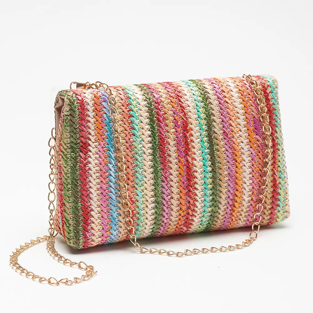 Aria Bohemian Woven Crossbody Bag