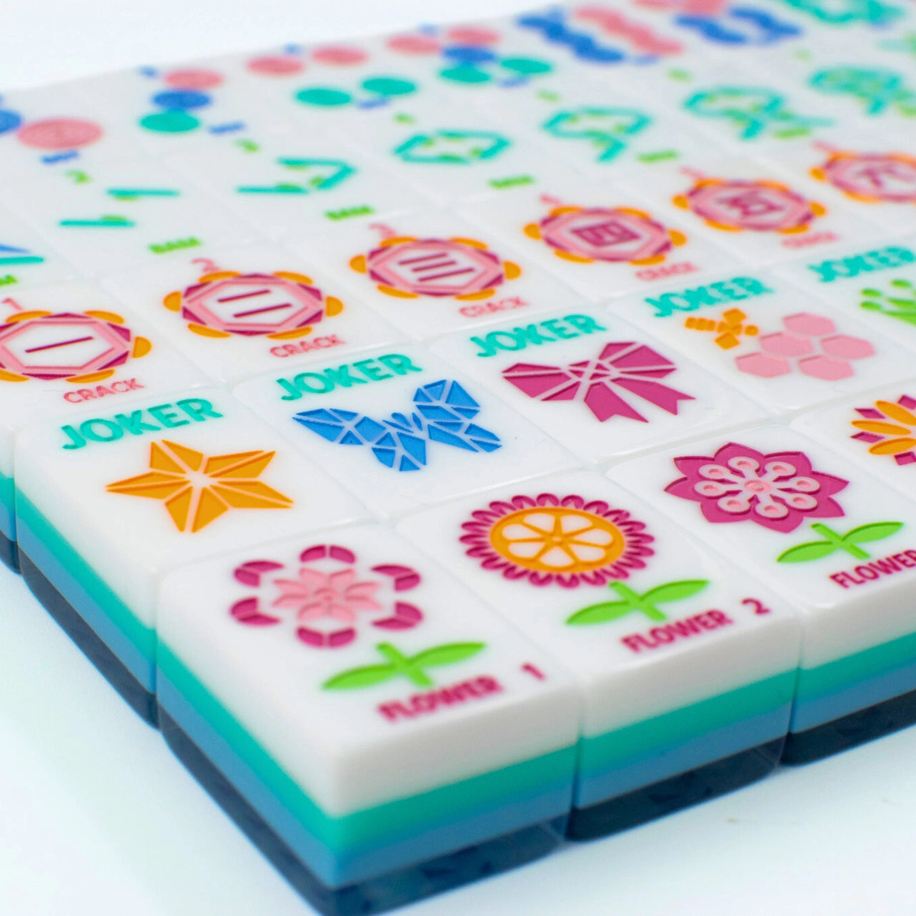 Crystal Prism Mahjong Tile Set