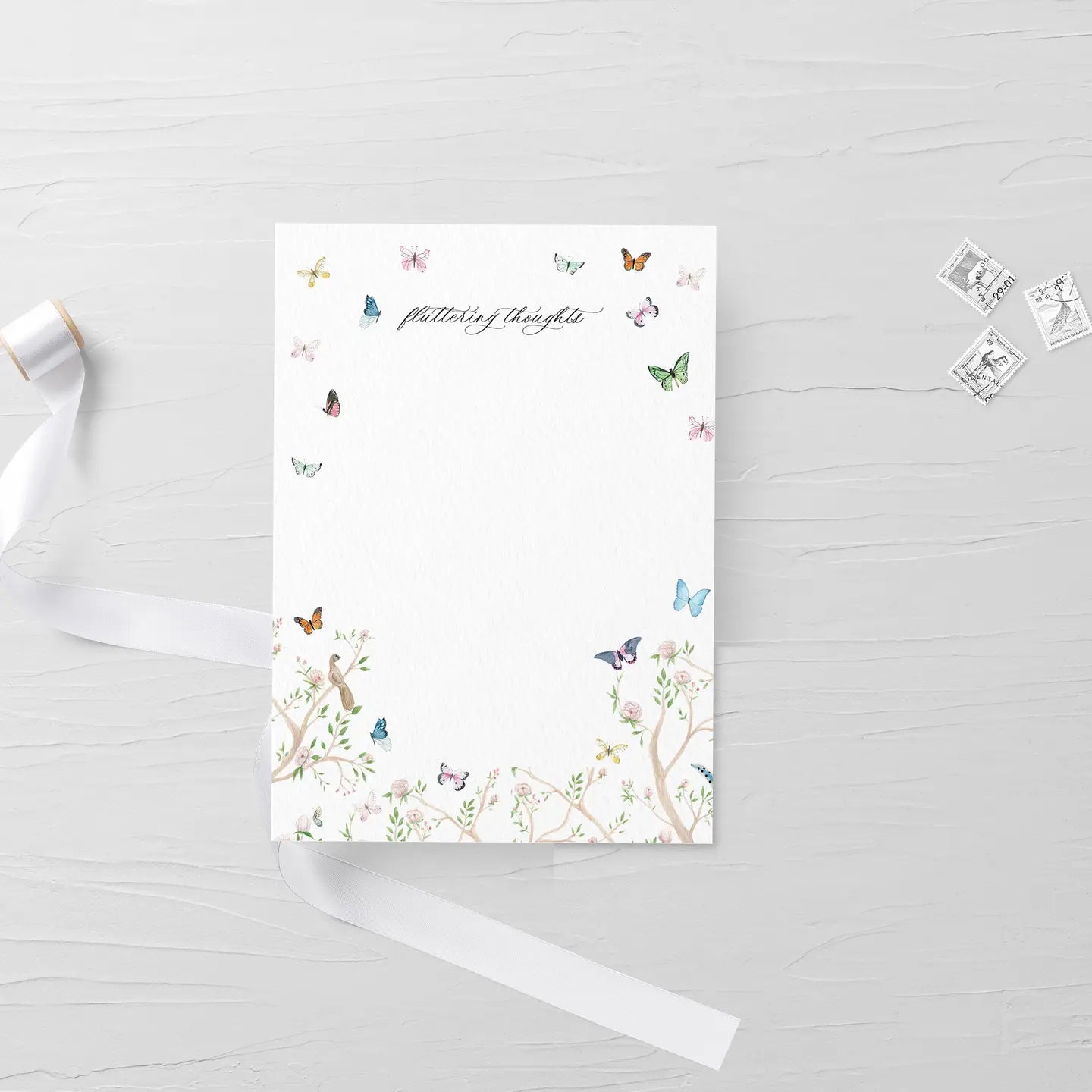 Fluttering Thoughts Butterfly Notepad