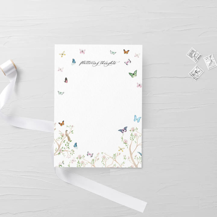 Fluttering Thoughts Butterfly Notepad