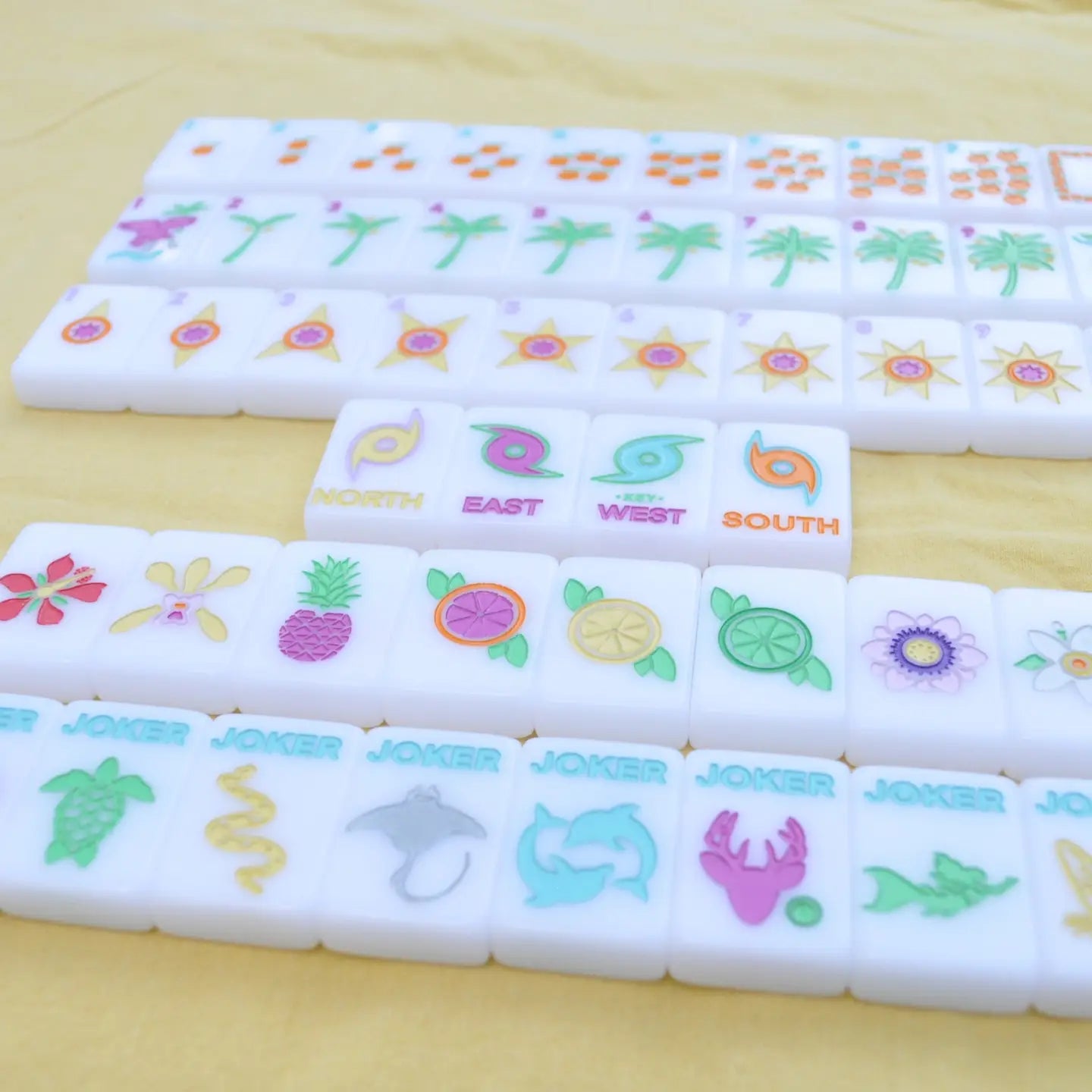 Sunshine Mahjong Tile Set