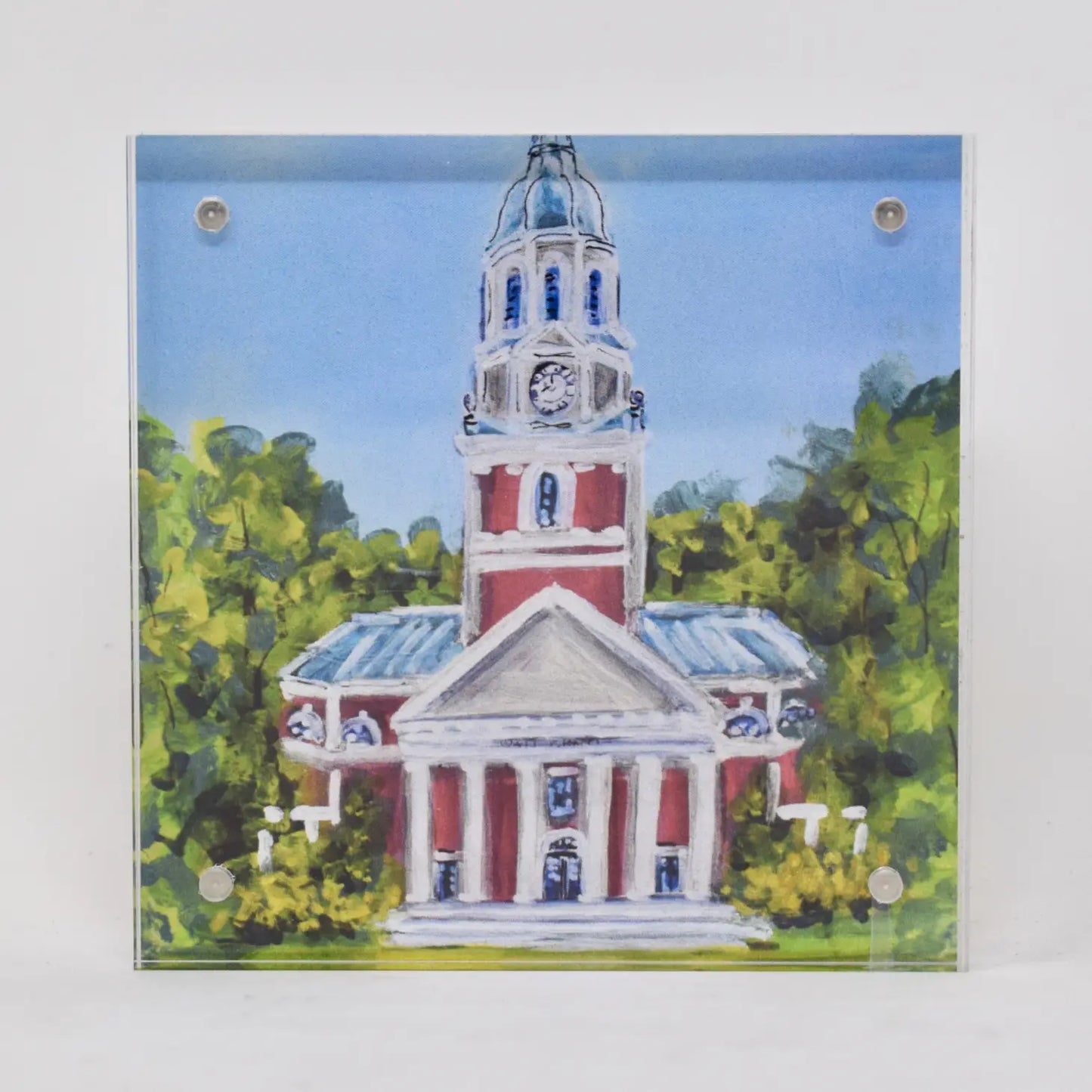 4 x 4 Collegiate Print in Acrylic Frame