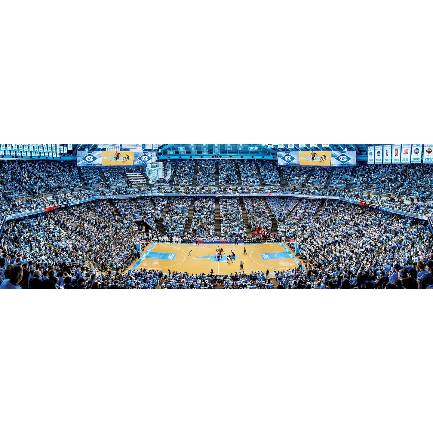 UNC Panoramic Basketball Court Puzzle