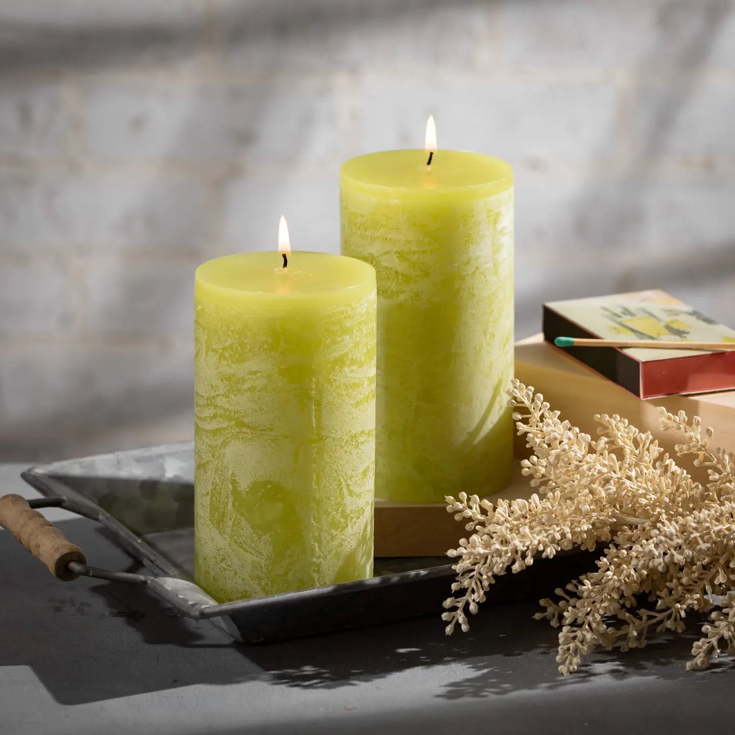 Timber Pillar Candle