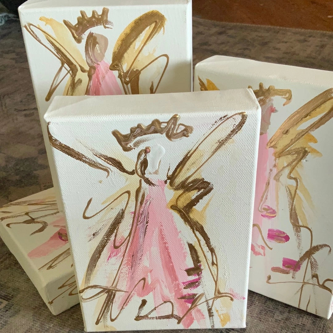 5" by 7" Angel Painting on Canvas