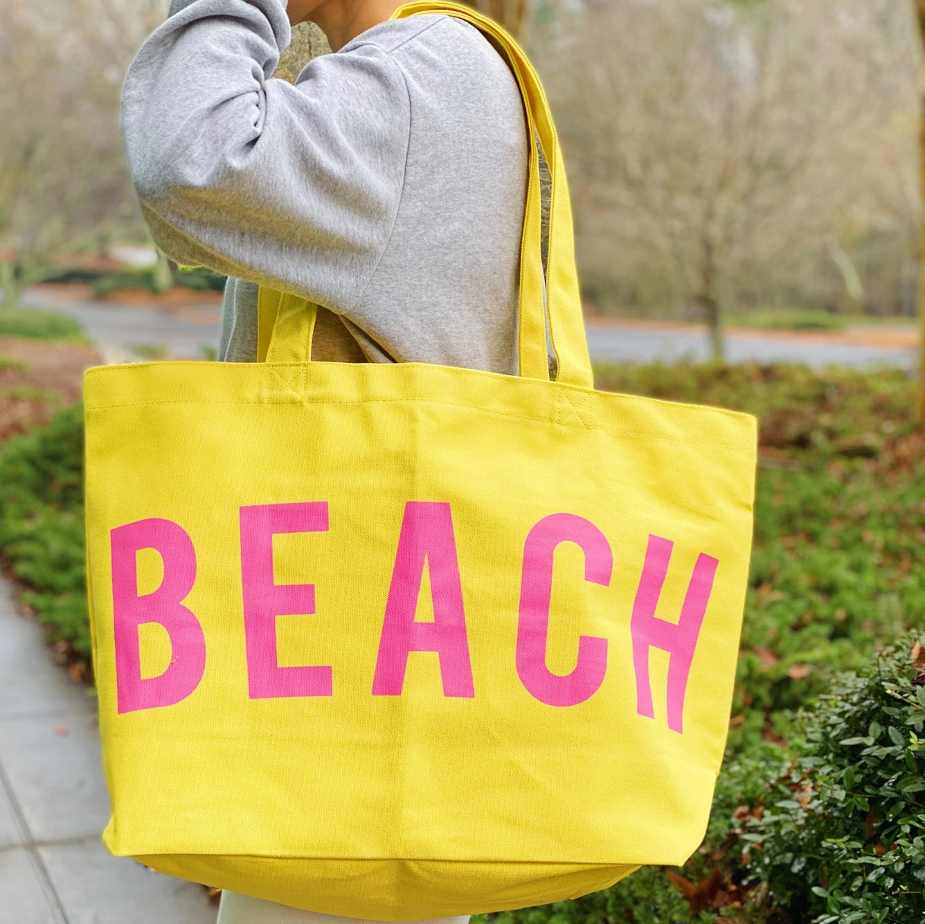 BEACH Canvas Tote Bag