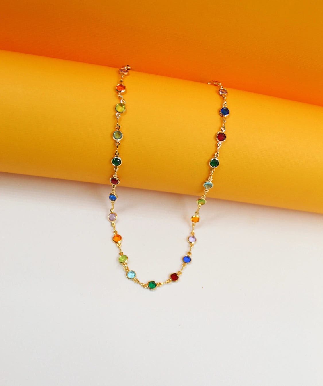 16" Stone Charm Necklace