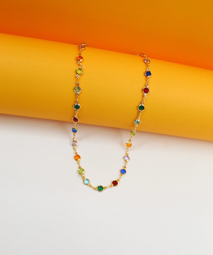 16" Stone Charm Necklace