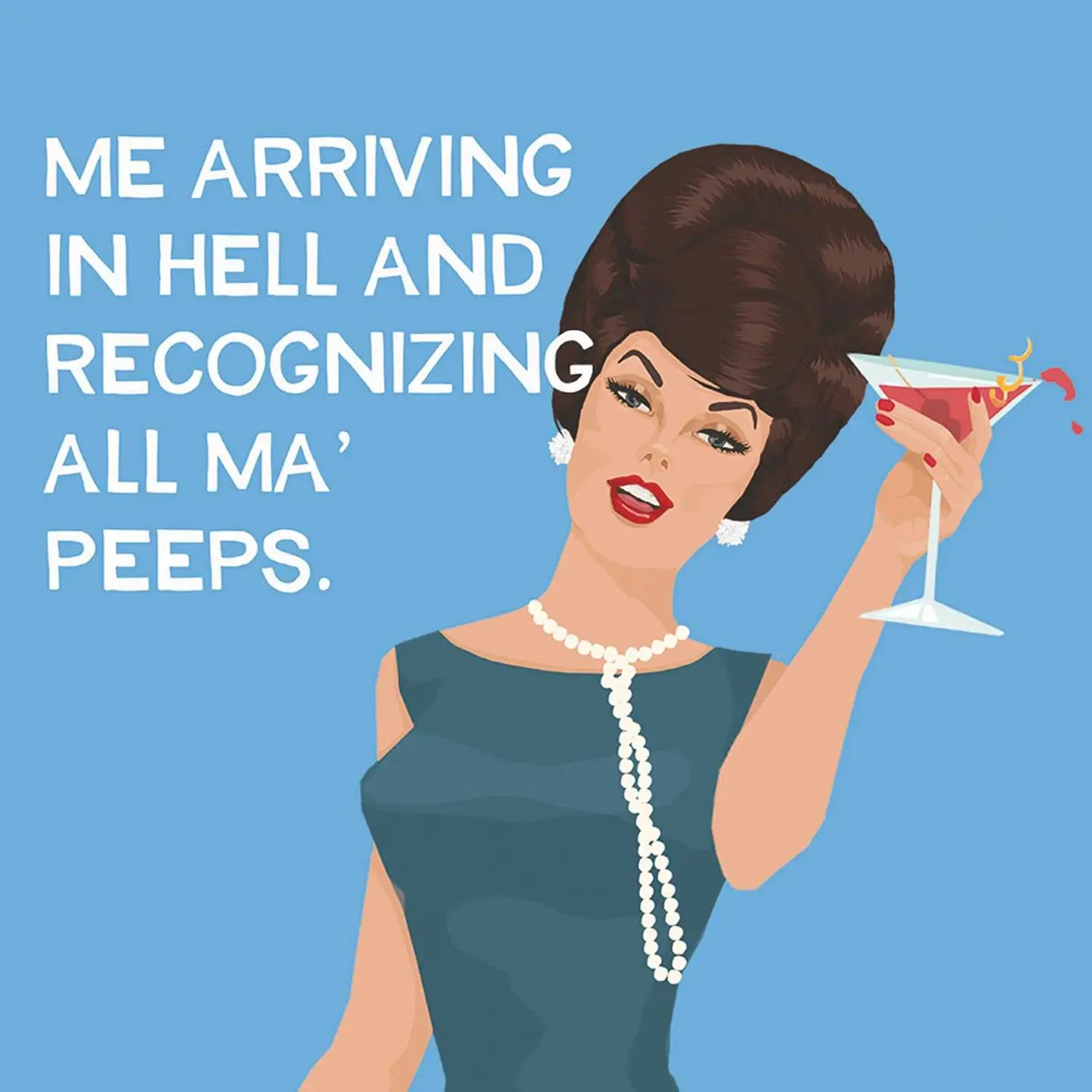 Ma Peeps Cocktail Napkin