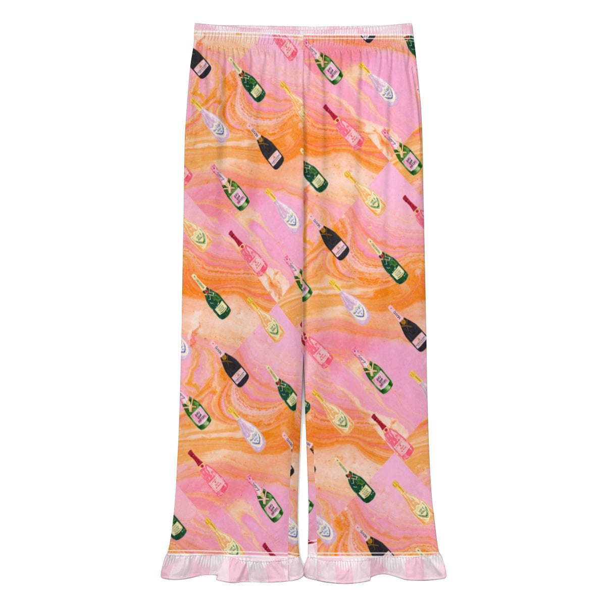Mahjong Ruffled Pajama Pants