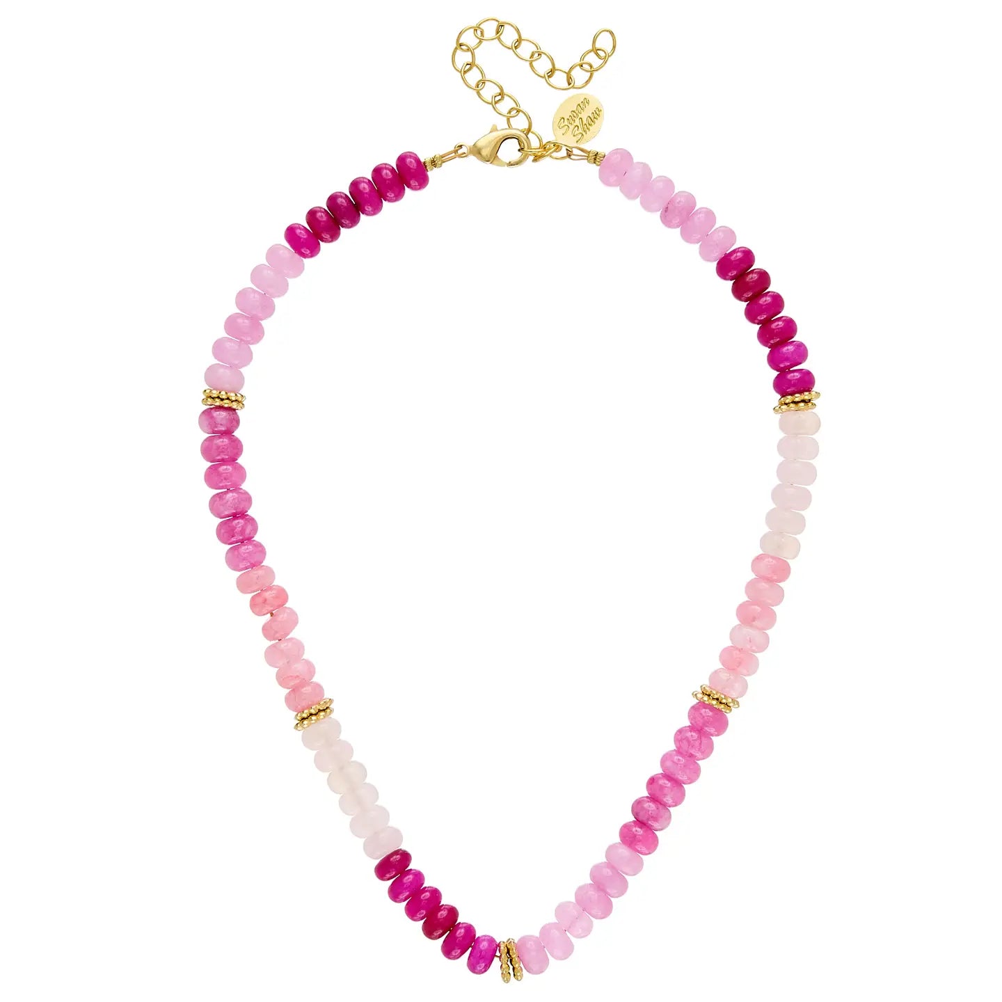 Jade & Gold Bead Necklace