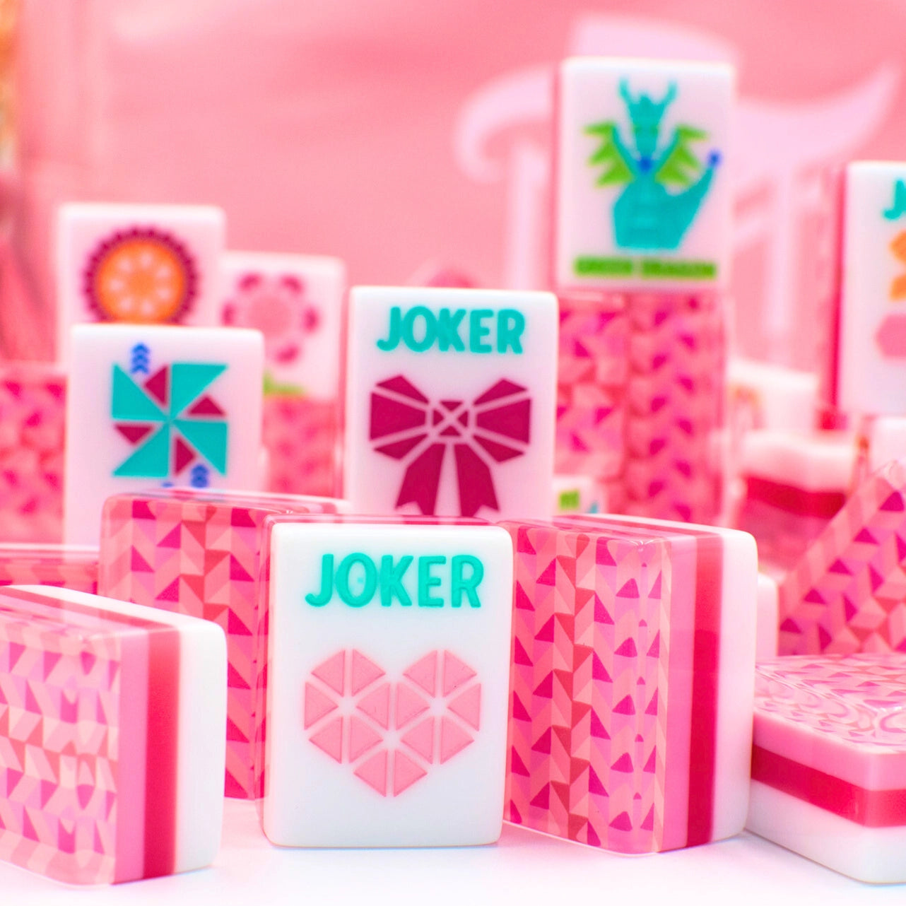 Crystal Prism Mahjong Tile Set