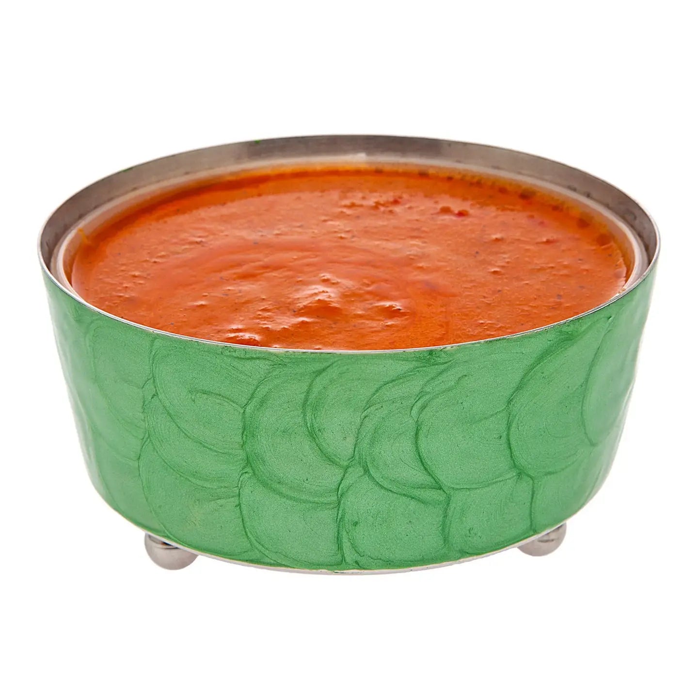 Colored Enamel Relish Bowl