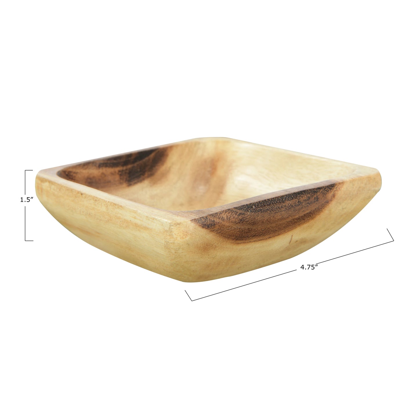 Square Acacia Wood Dish
