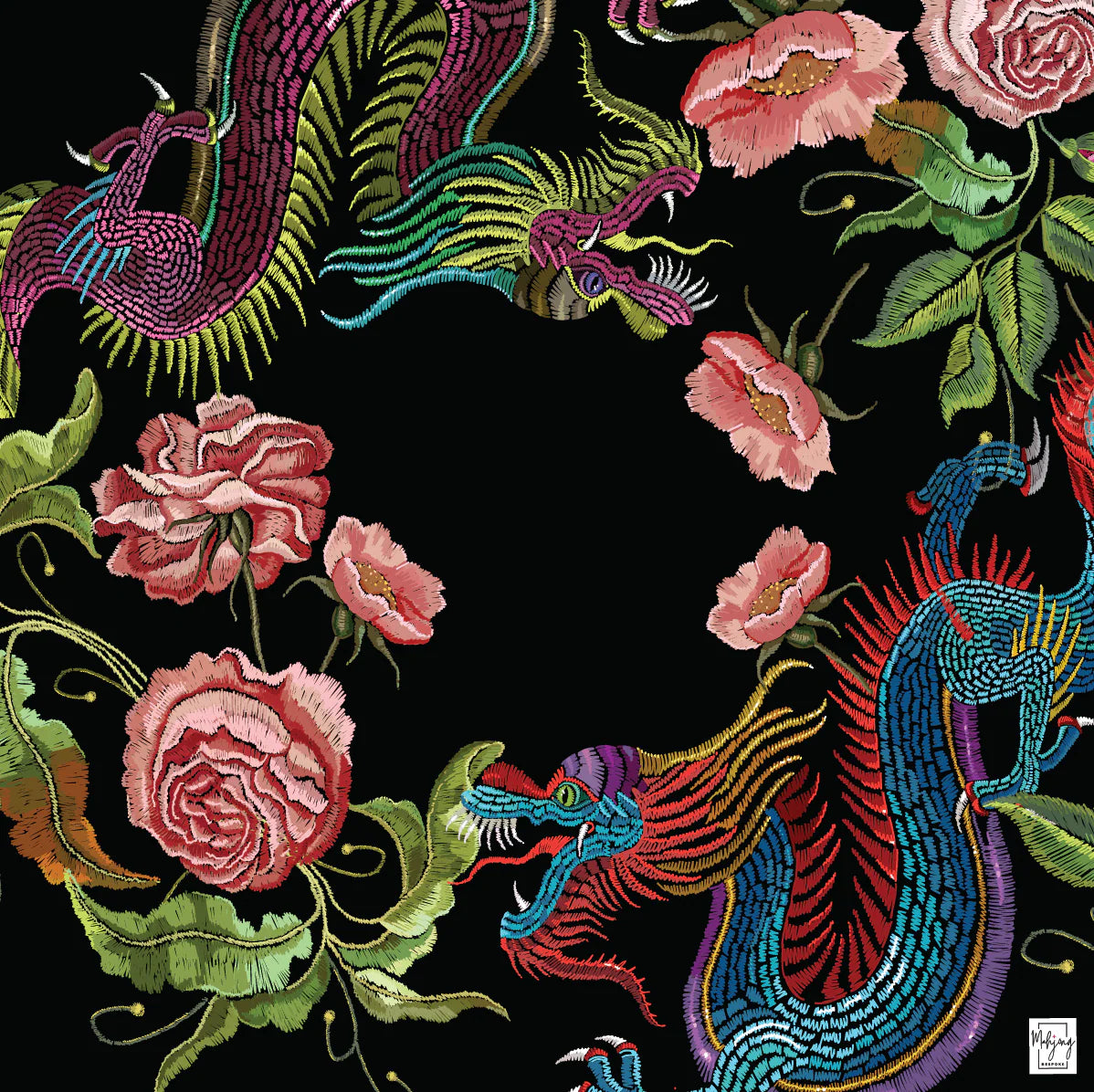 Bespoke Dragon Mahjong Mat