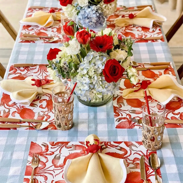 Rectangular Paper Placemats Set/24