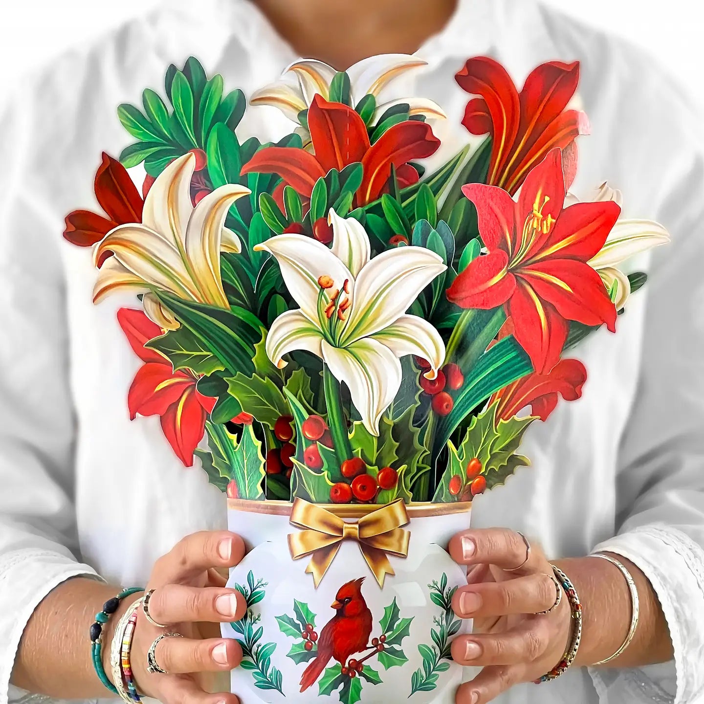 Floral Arrangement Pop Up Card