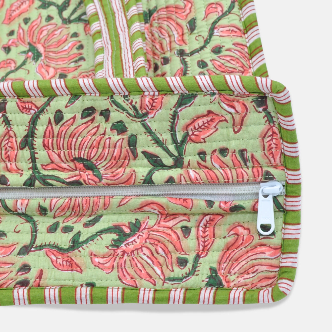 Quilted Floral Tote Bag