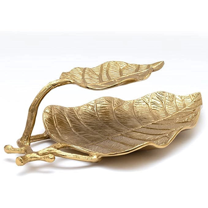 Two Tier Gold Leaf Server