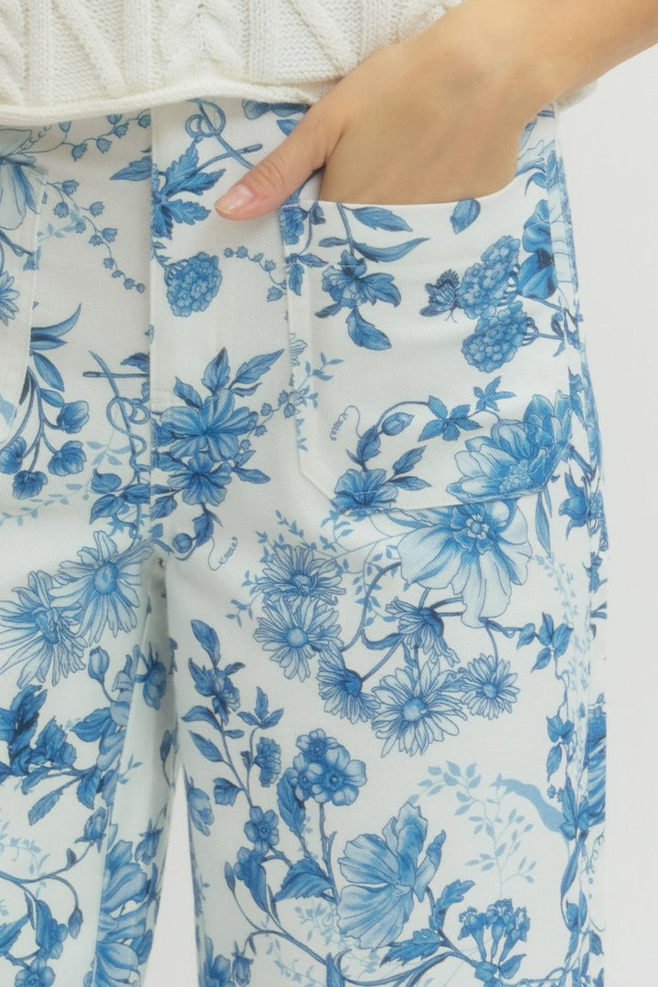 Lorelai Blue Floral Pants