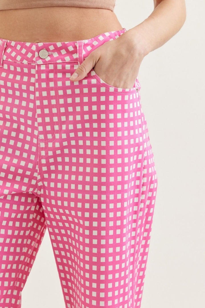 Rosalie Pink Gingham Pants