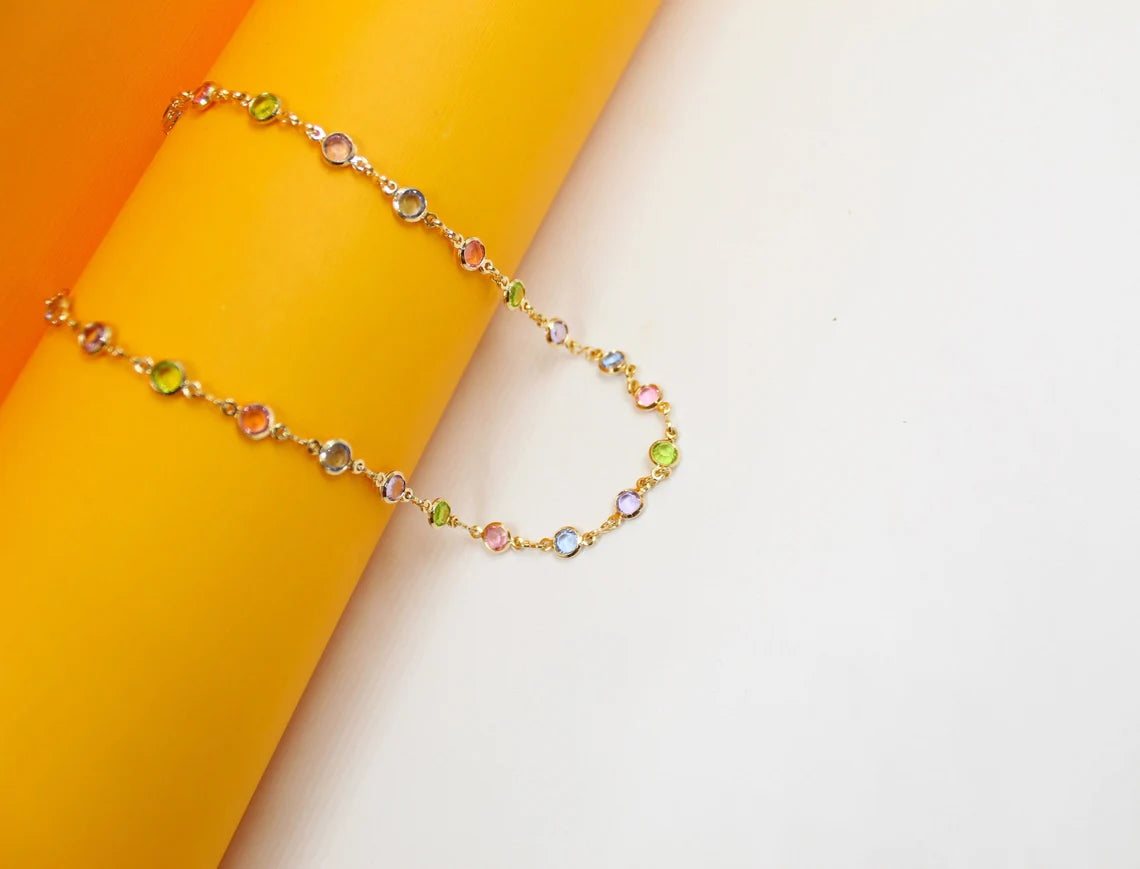 16" Stone Charm Necklace