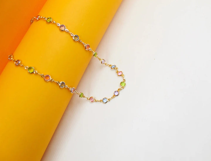 16" Stone Charm Necklace