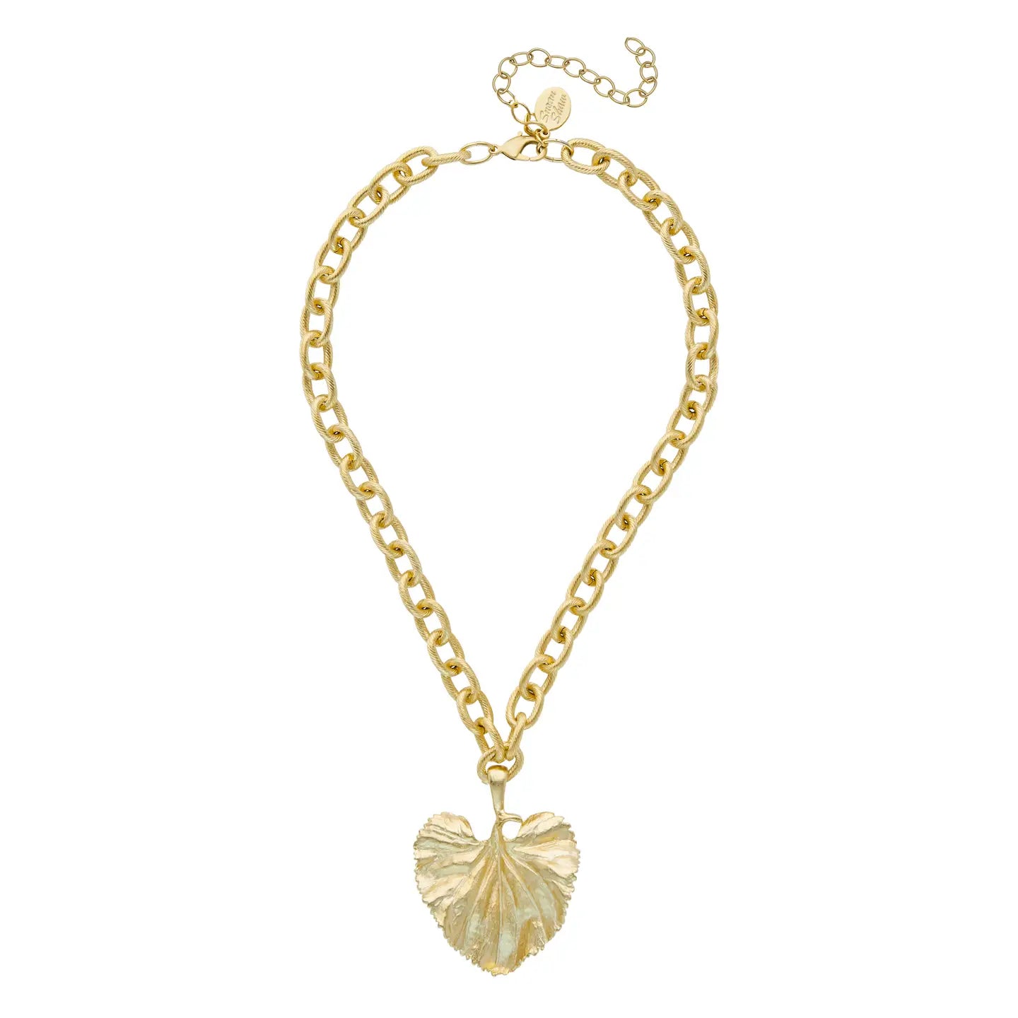 Gold Leaf Chain Necklace