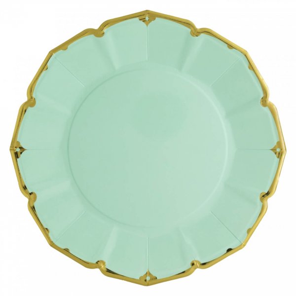 Solid Shaped Paper Plate Set/8