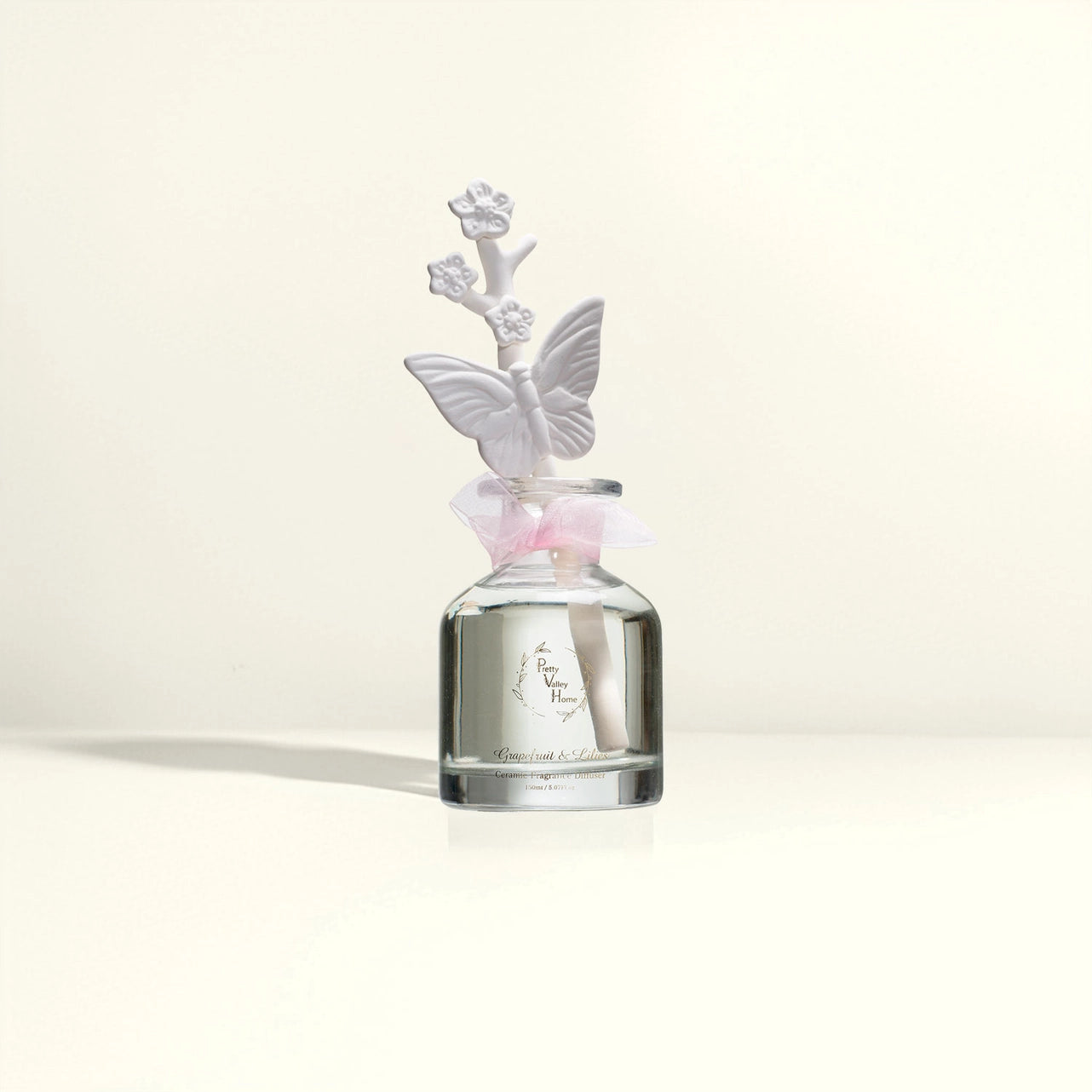 Butterfly & Floral Porcelain Flower Diffuser
