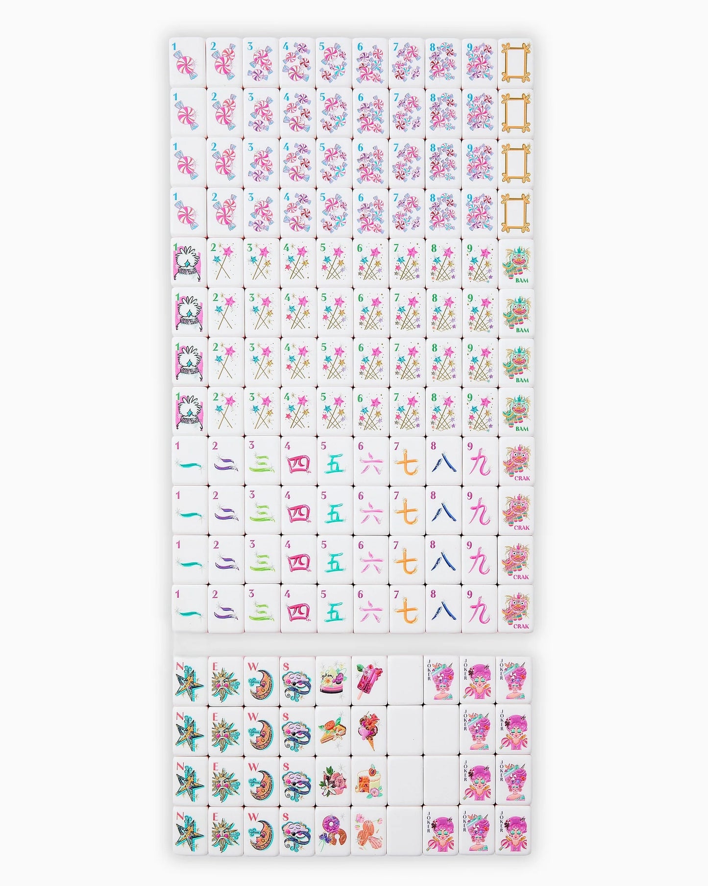 Glitterville Mahjong Tile Set
