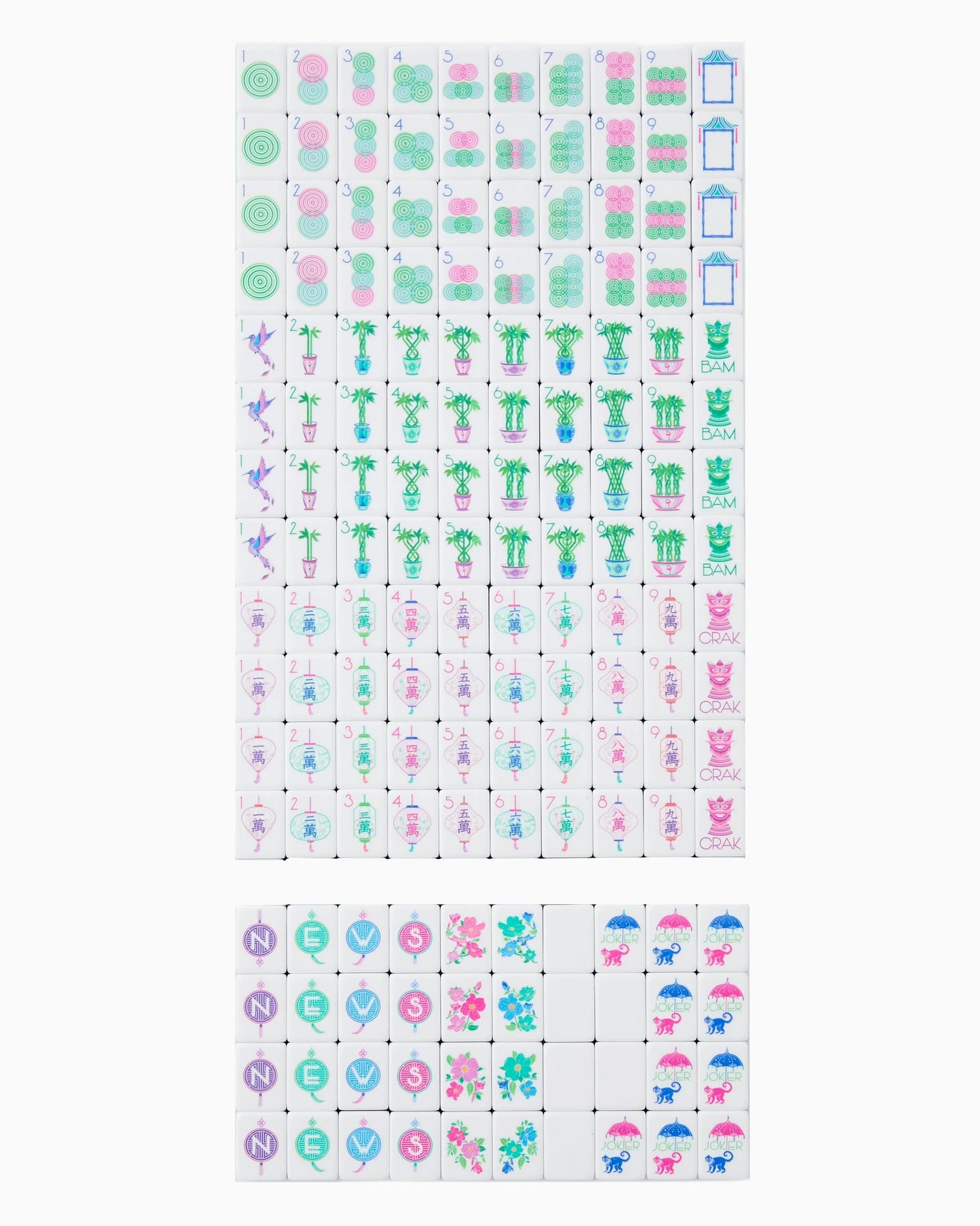 Jasmine Mahjong Tile Set
