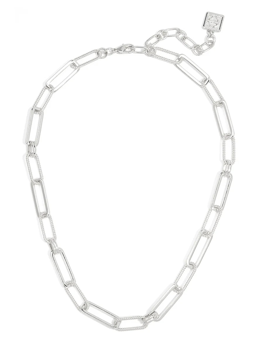 Silver Chain Links Necklace