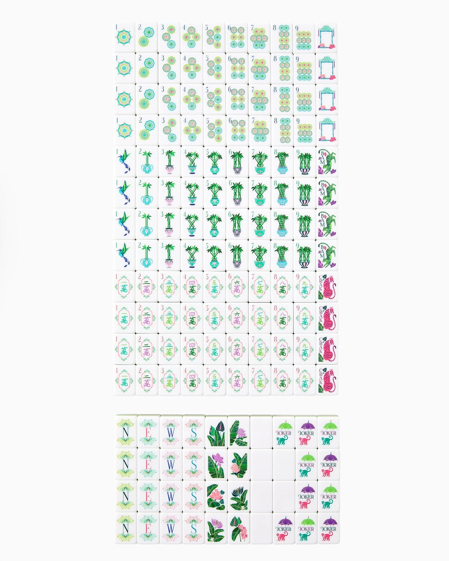 Palm Royale Mahjong Tile Set