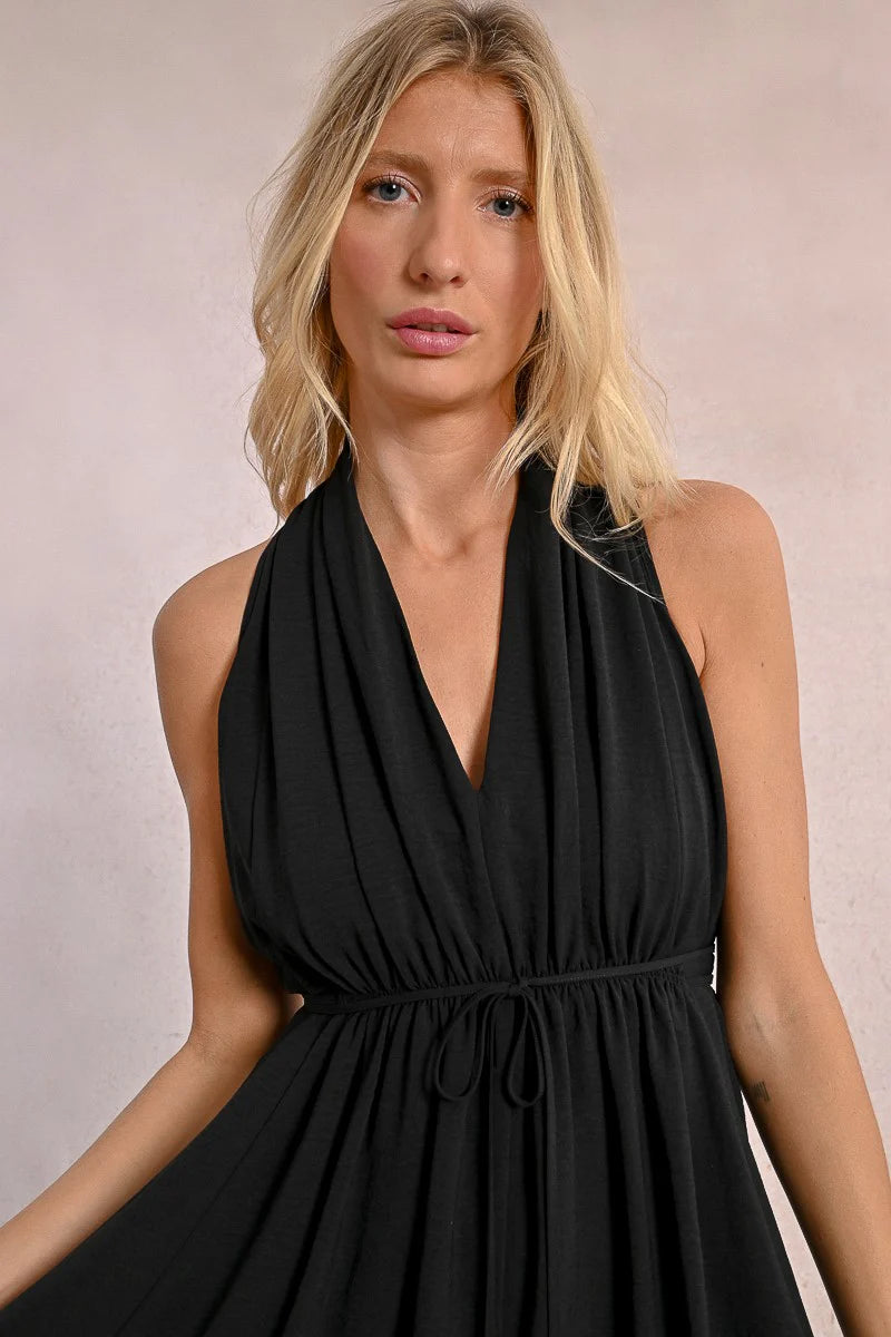 Mia High Low Black Dress