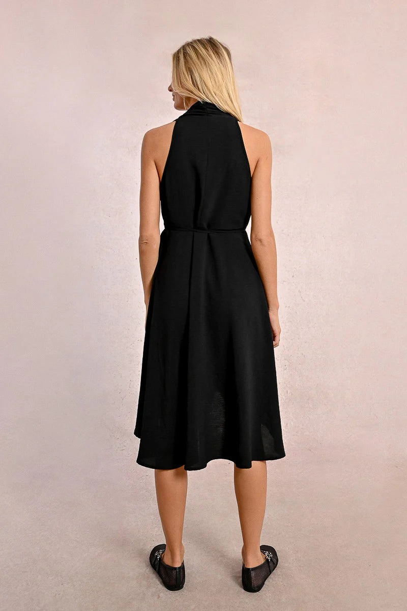 Mia High Low Black Dress
