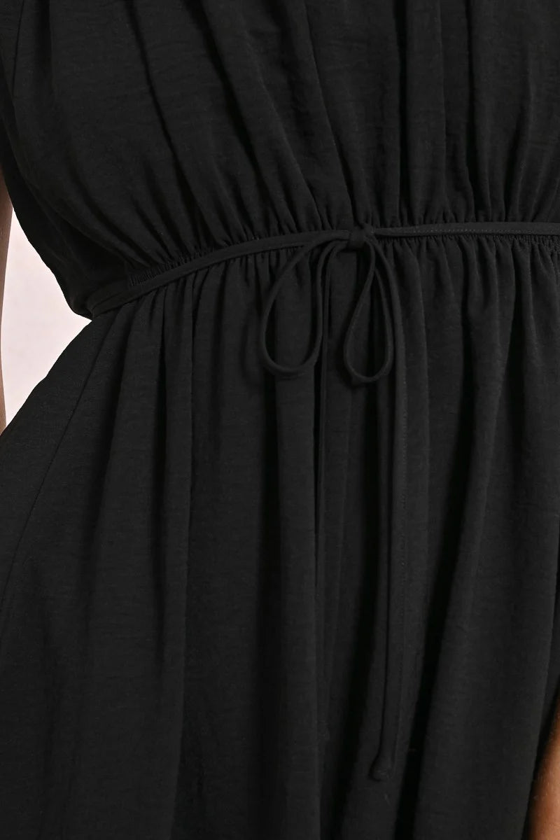 Mia High Low Black Dress