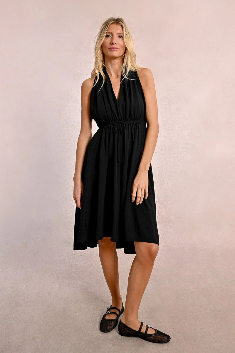 Mia High Low Black Dress