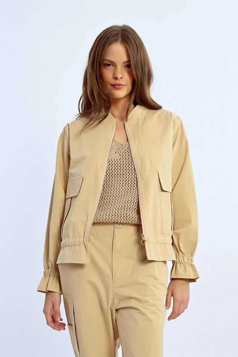 City Beige Utility Jacket