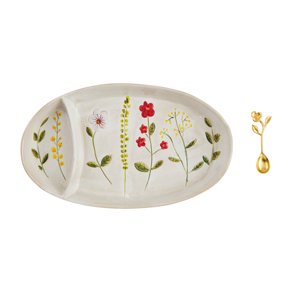 Flower Chip & Dip Server