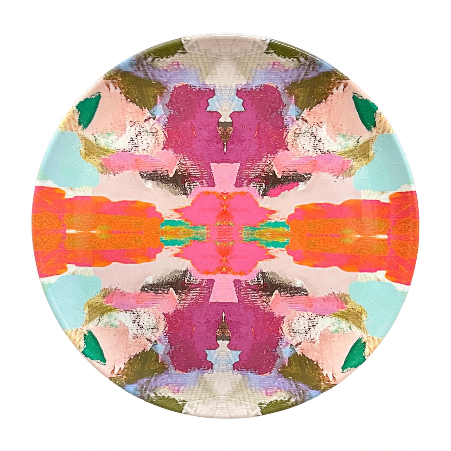 Set of 4 Abstract Melamine Plates