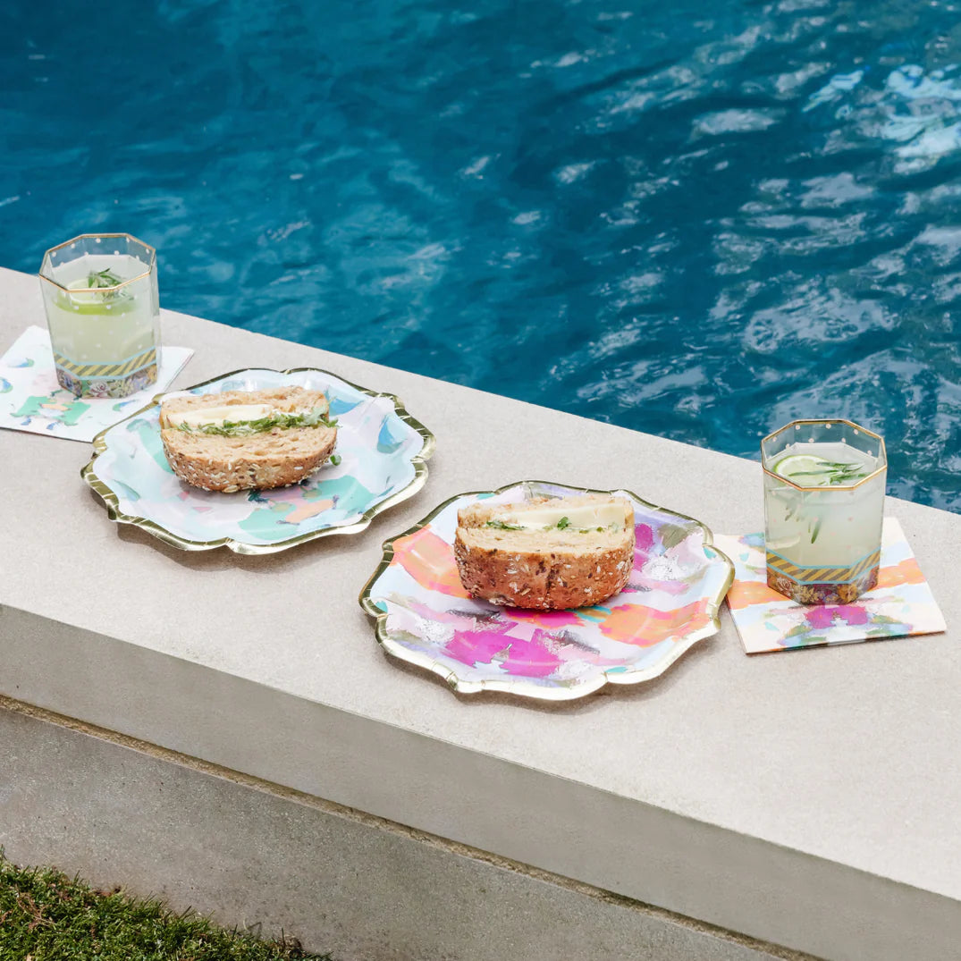 Abstract Cocktail Plates Set/10