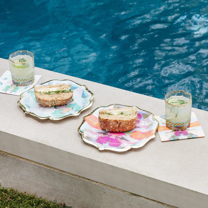 Abstract Cocktail Plates Set/10