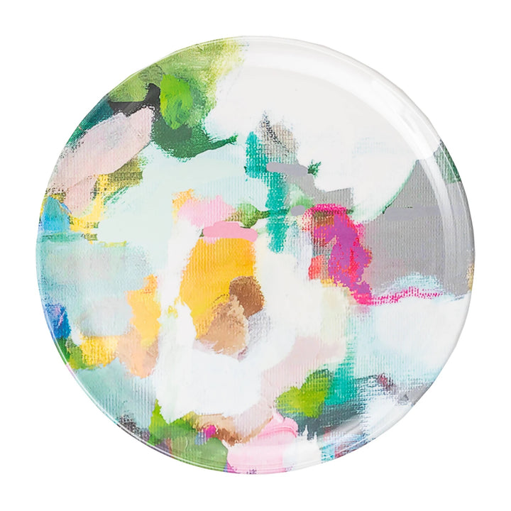 Set of 4 Abstract Melamine Plates