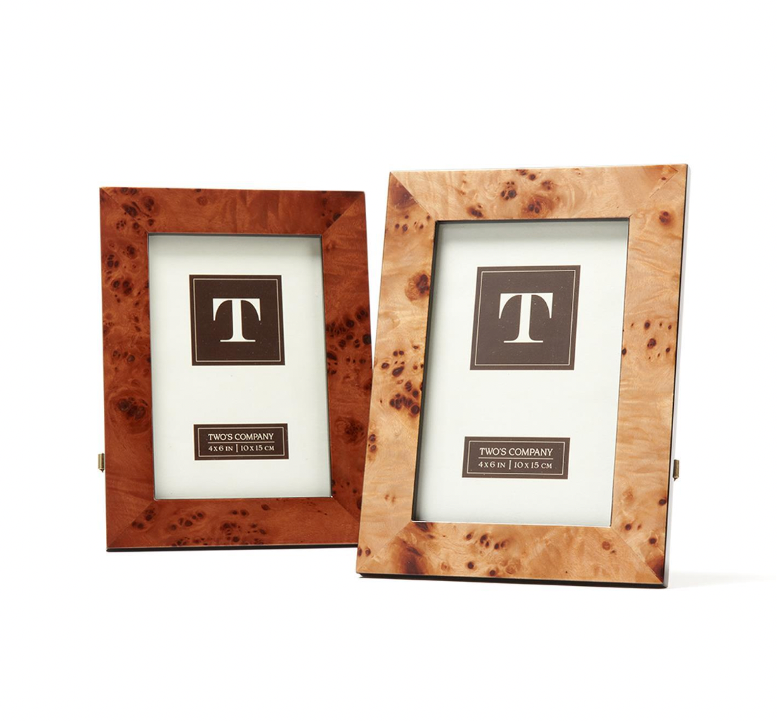 4" x 6" Burled Wood Frame