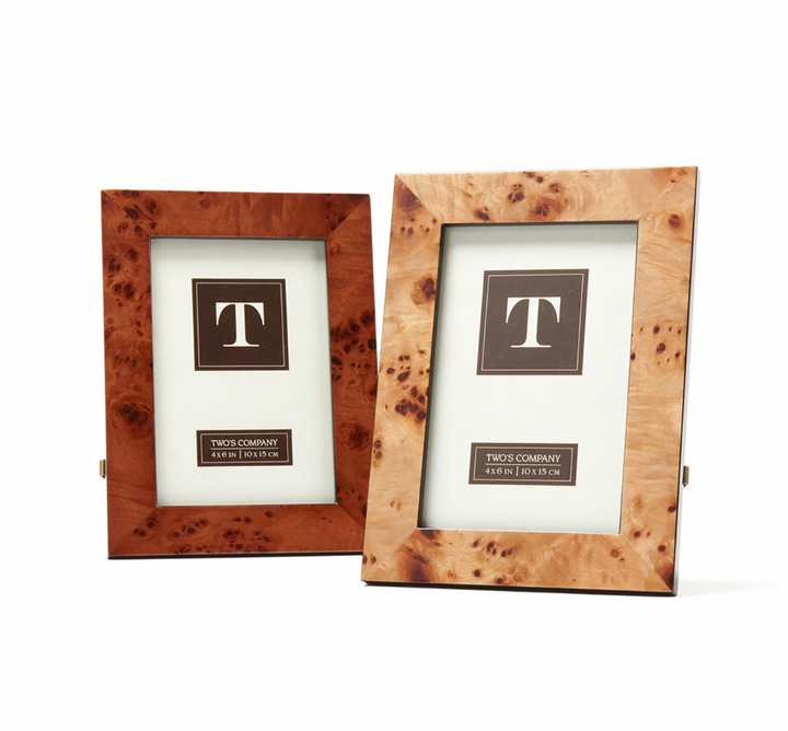4" x 6" Burled Wood Frame
