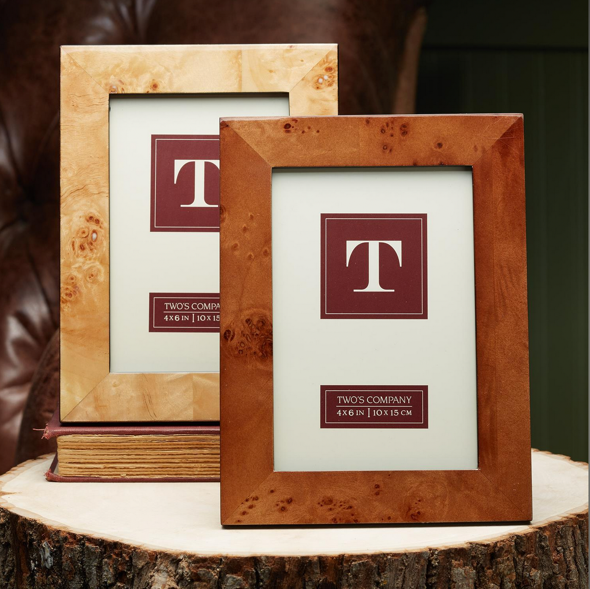 4" x 6" Burled Wood Frame
